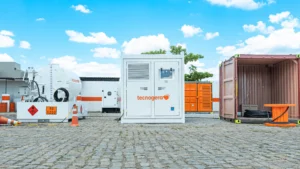Banco de carga da Tecnogera, ideal para testes em geradores, com mais segurança nas operações.